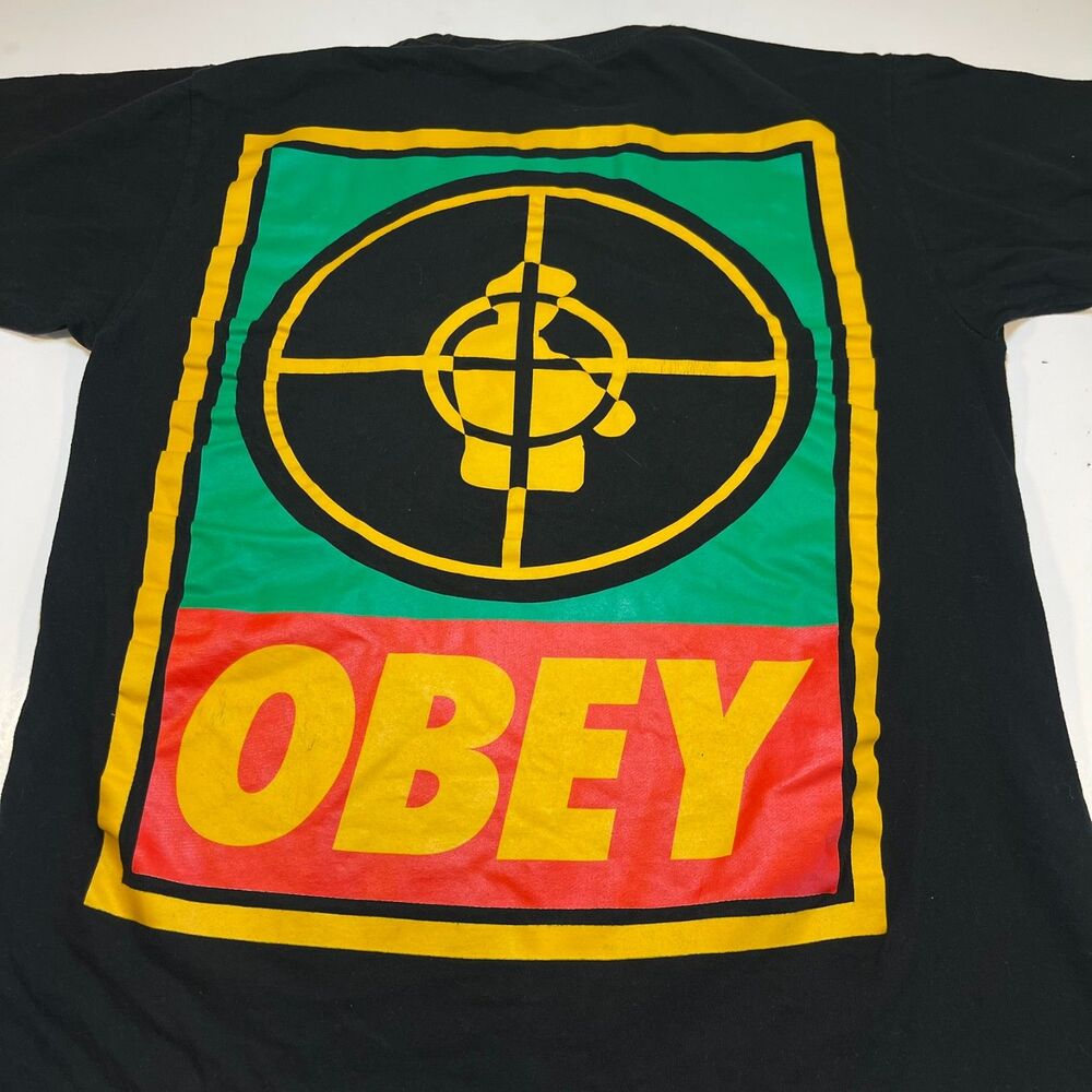 Vintage Rare OBEY PUBLIC ENEMY Rap Hip Hop 2009 T SHIRT Sz Mens L
